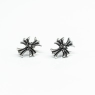 Cercei cruce gotica dubla Argint