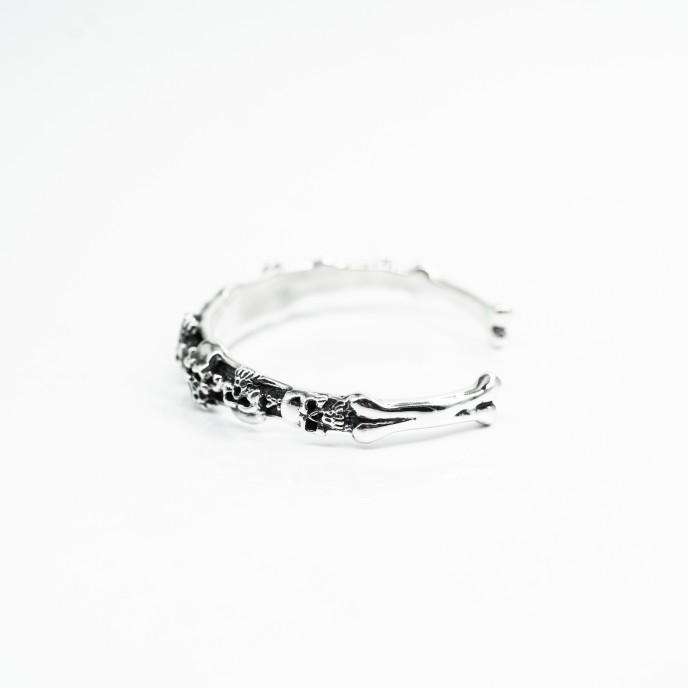 Bratara fixa cranii Argint