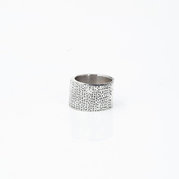 Verigheta craniu hammered Argint