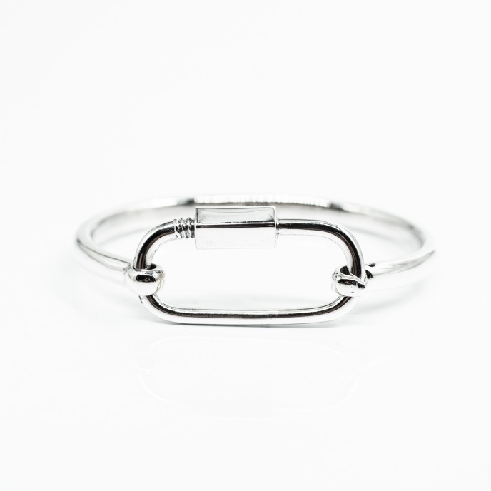 Bratara fixa carabina Argint