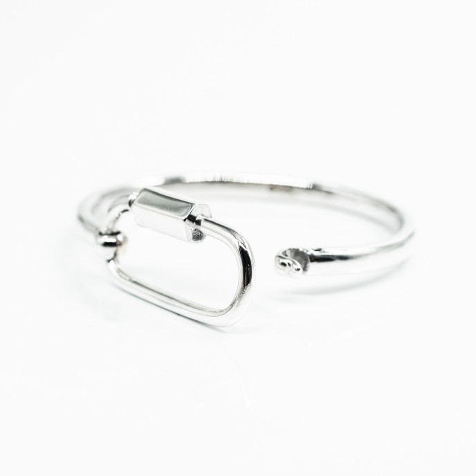 Bratara fixa carabina Argint