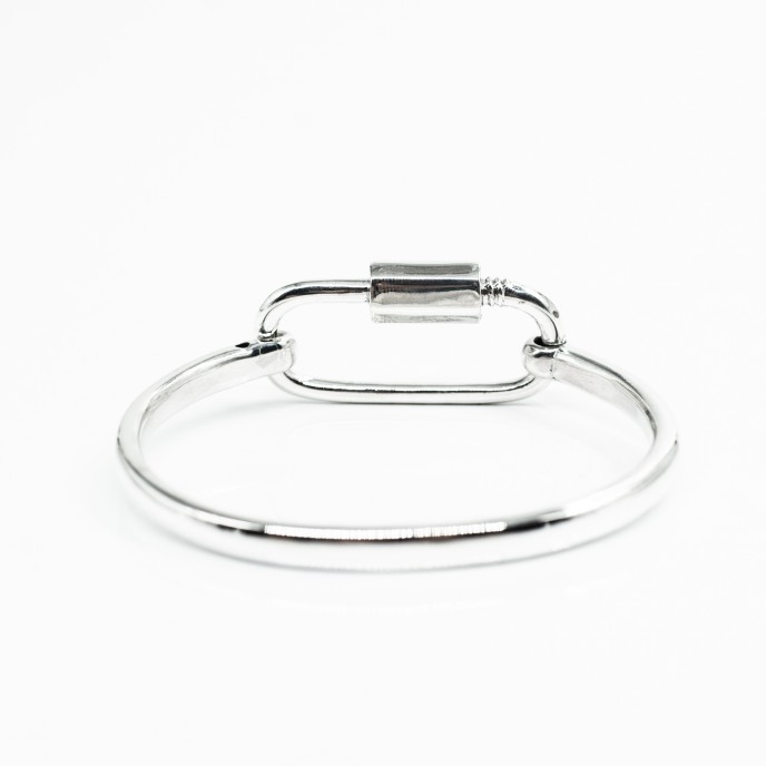 Bratara fixa carabina Argint