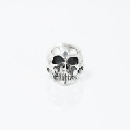 Inel craniu simplu big eyes Argint