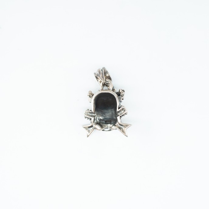 Pandantiv craniu chitara Argint