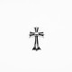 Pandantiv gotic cruce bulina s Argint