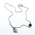 Colier mana schelet onix Argint