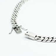 Colier tip panzer 7mm Argint