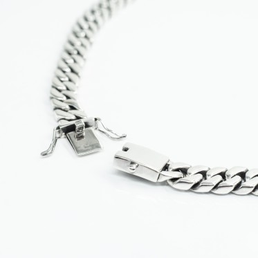 Colier tip panzer 7mm Argint