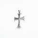 Pandantiv gotic cruce bulina L Argint