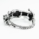Bratara fixa corp pantera Argint