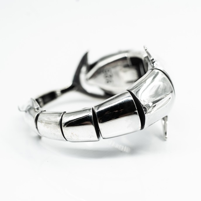 Bratara fixa corp de rechin Argint