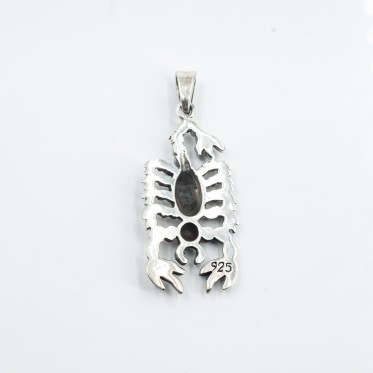 Pandantiv lung Scorpion floare Argint