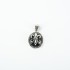 Pandantiv Fleur de Lys onix Argint