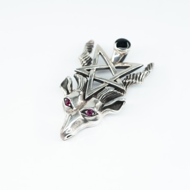 Pandantiv Lucifer pentagrama Argint