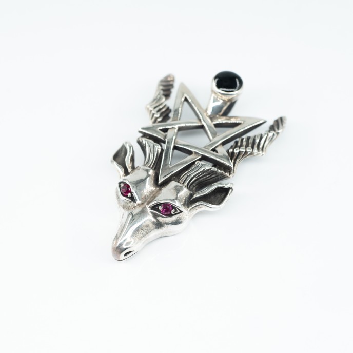 Pandantiv Lucifer pentagrama Argint