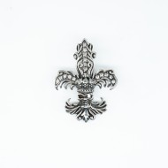 Pandantiv Fleur de Lys craniu Argint