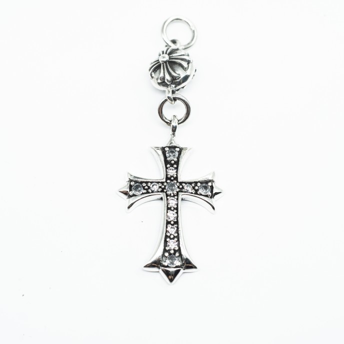 Pandantiv cruce gotica flexibila c.z Argint