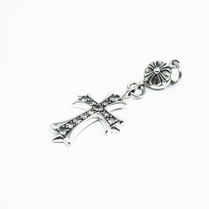 Pandantiv cruce gotica flexibila c.z Argint