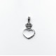 Pandantiv inima si coronita Argint