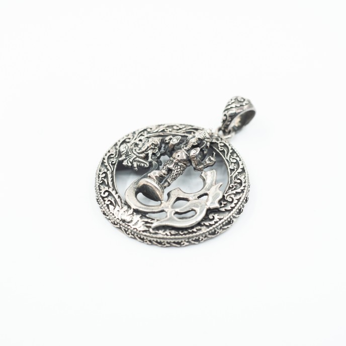 Pandantiv simbol Ganesha Aum Argint