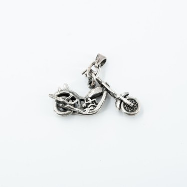 Pandantiv motocicleta chopper Argint