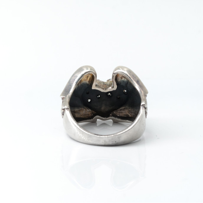 Inel inima inaripata c.z Argint
