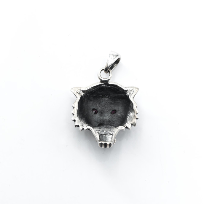 Pandantiv cap de tigru c.z Argint