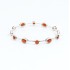 Bratara fixa circulara pietre naturale 6cm Argint