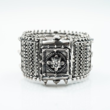 Bratara fixa lata con 6cm Argint