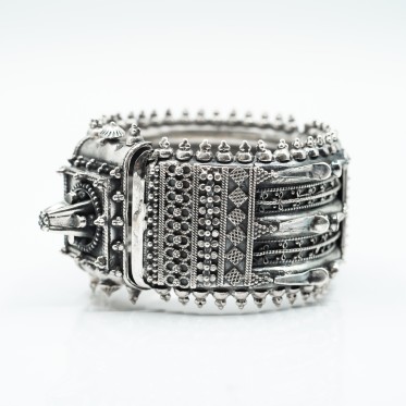 Bratara fixa lata con 6cm Argint