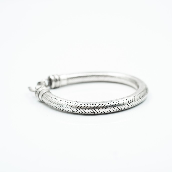 Bratara sarpe India 7.3mm Argint