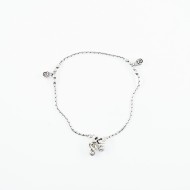 Bratara picior lant cardano picatura Argint