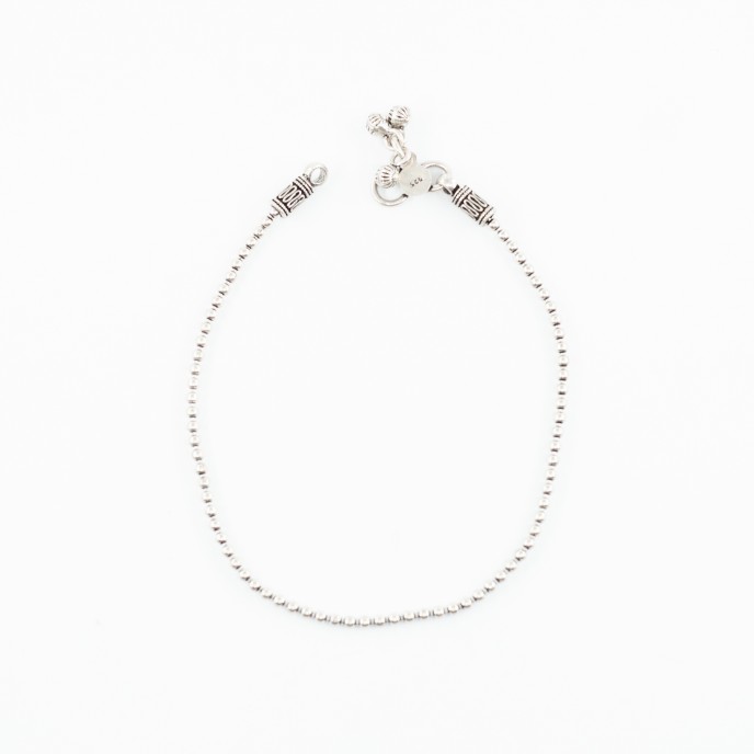 Bratara picior lant bilute clopotei Argint