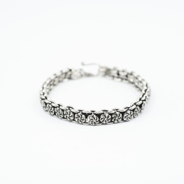 Bratara flexibila model morisca Argint