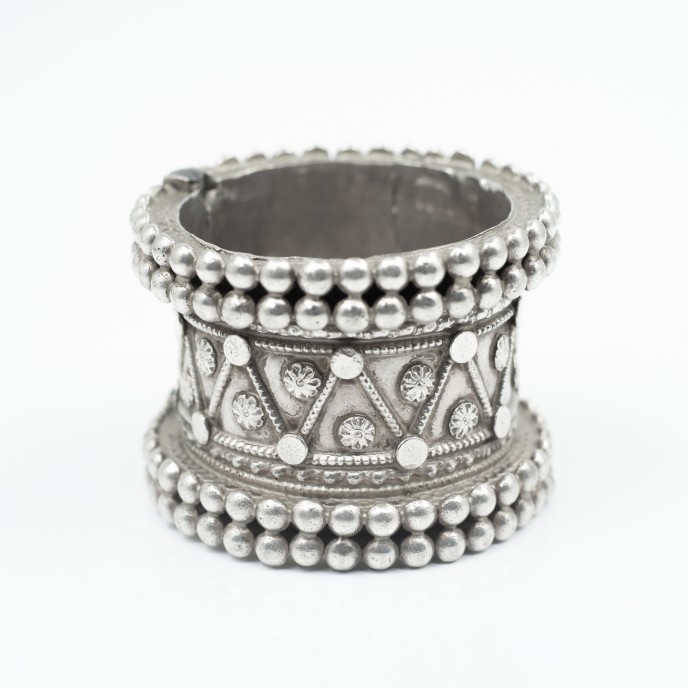 Bratara lata India 5cm Argint