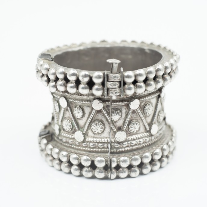 Bratara lata India 5cm Argint