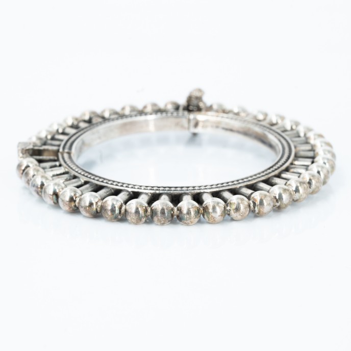 Bratara fixa circulara buline Argint