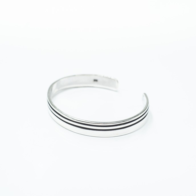 Bratara fixa plata doua linii Argint