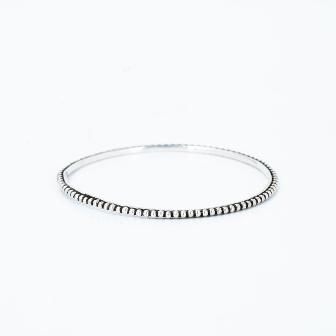 Bratara fixa circulara model buline Argint