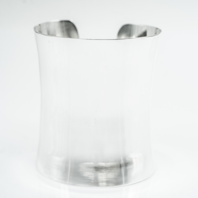 Bratara fixa lata 8 cm Argint