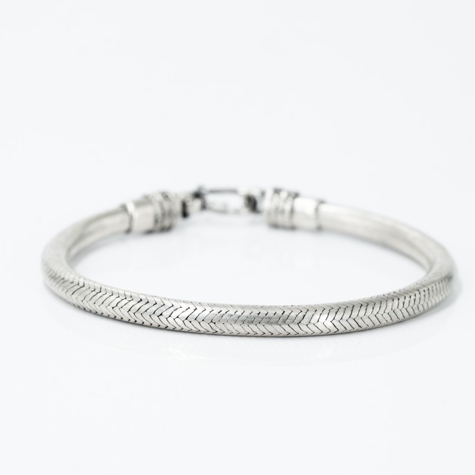 Bratara sarpe India 5.5mm Argint