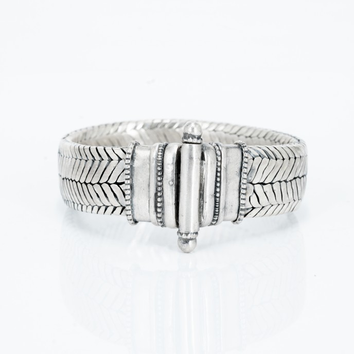 Bratara tip sarpe plat simpla Argint