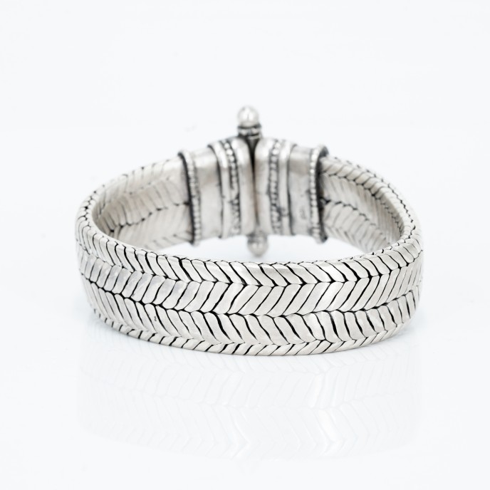 Bratara tip sarpe plat simpla Argint