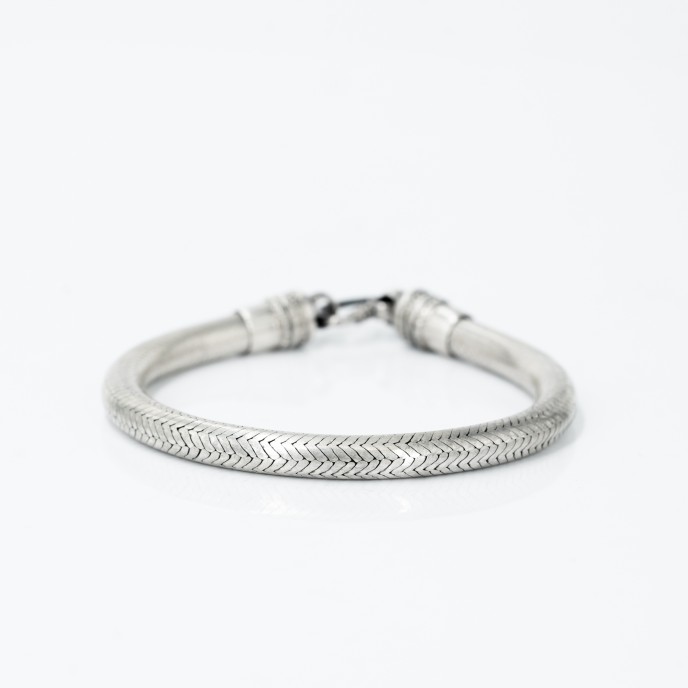 Bratara sarpe India 6.5mm Argint