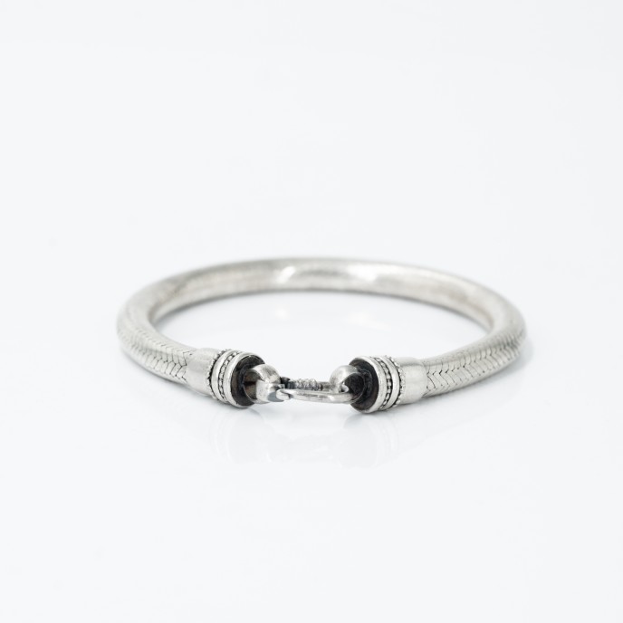 Bratara sarpe India 6.5mm Argint