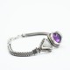 Bratara flexibila trio pietre semipretioase Argint