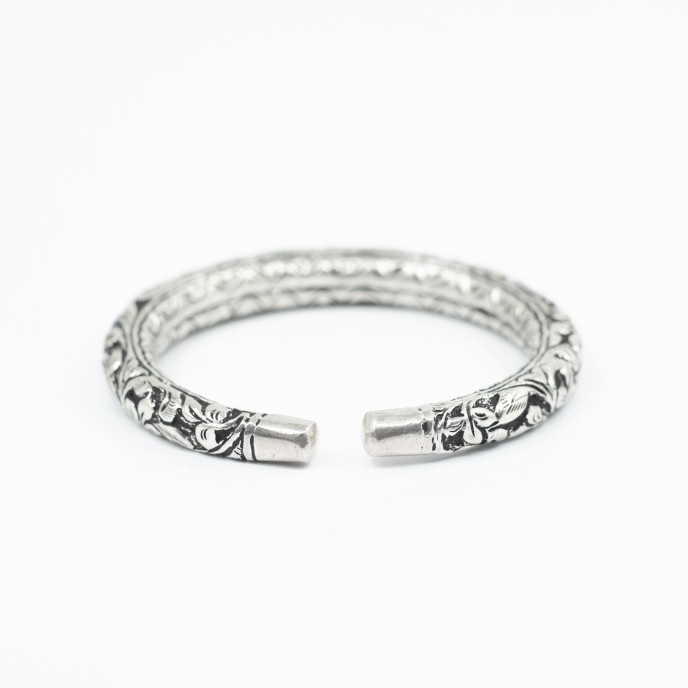 Bratara fixa India petale Argint