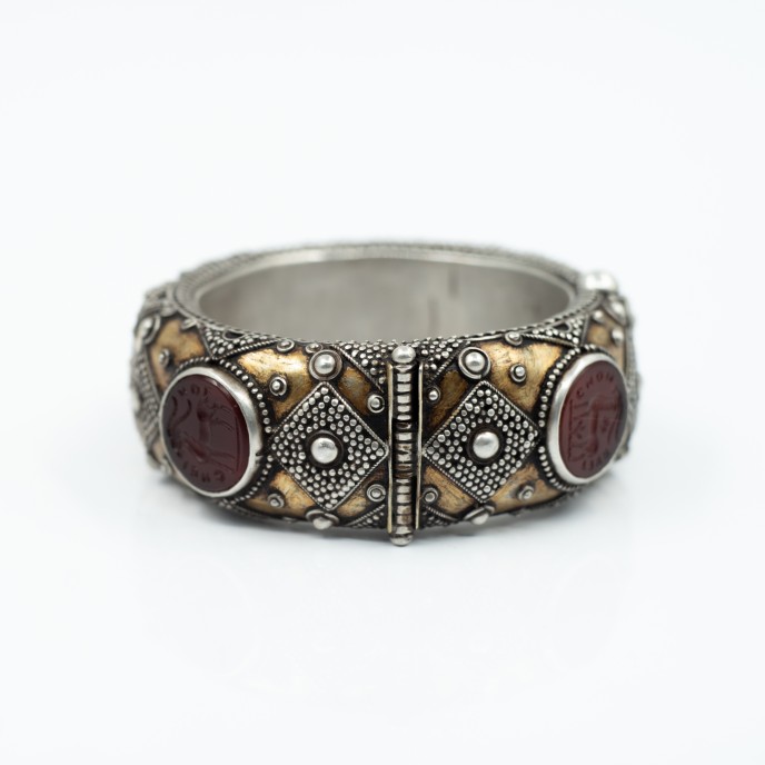 Bratara Afgana carneol romburi Argint