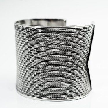 Bratara fixa plasa 6 cm Argint