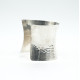 Bratara fixa concava hammered 6cm Argint